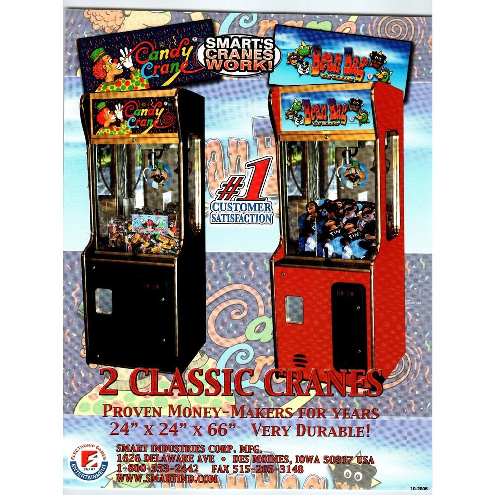 2005 Smart Industries Classic Candy Crane & Bean Bag Crane Flyer Iowa